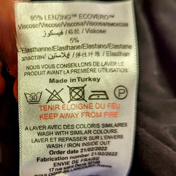 Envie de Fraise Nursing Shirt (Cybelle Style, Black) - Picture 10 of 14